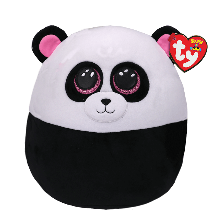 Ty Squish-a-boos - Bamboo - Black And White Panda 25cm