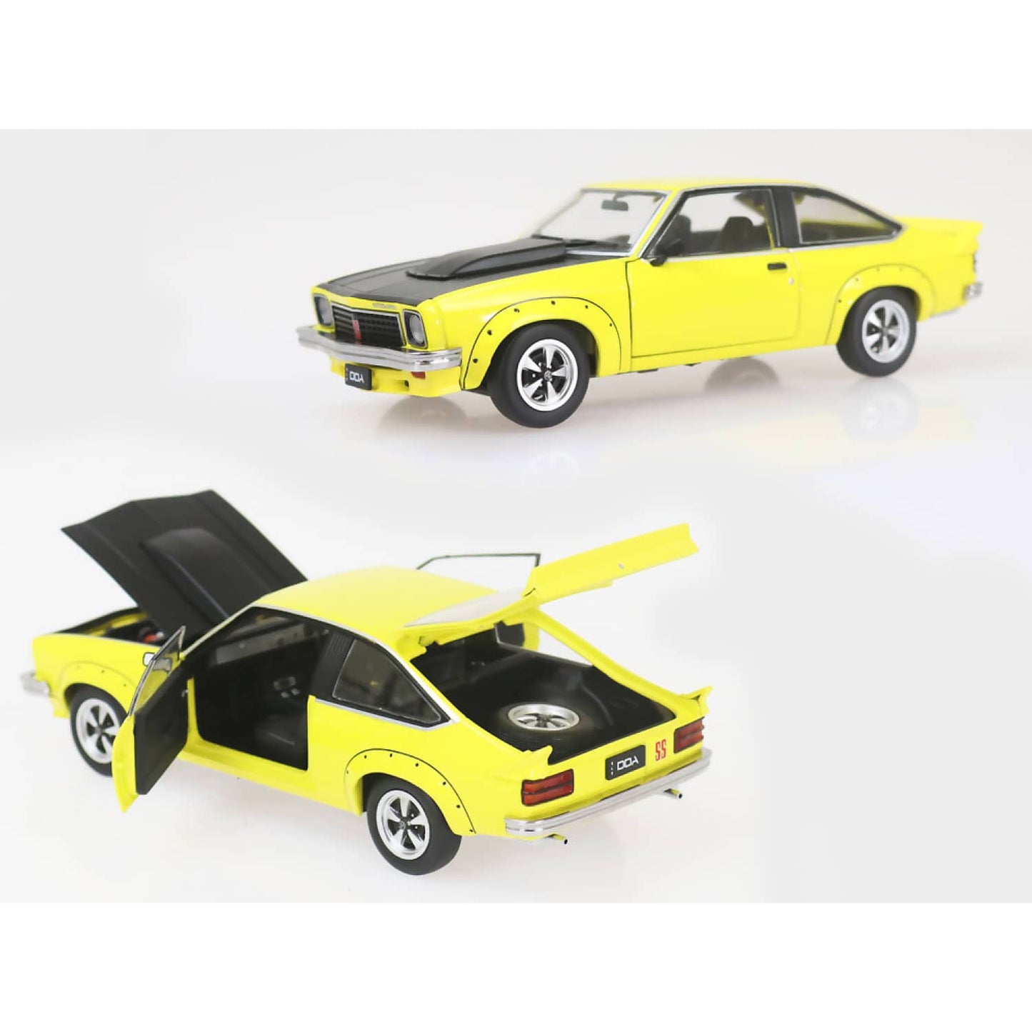 DDA Collectibles 1:24 Scale - Yellow A9X Torana 308 Factory Car - Diecast Model