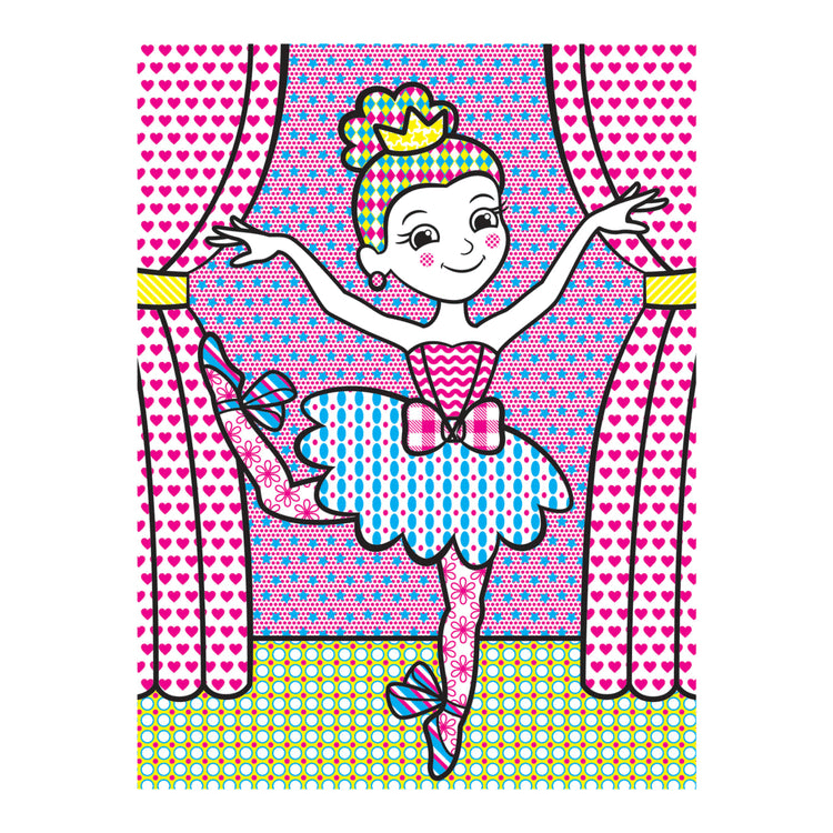 Melissa & Doug - My First Paint With Water Kids' Art Pad With Paintbrush - Cheerleaders Flowers Fairies And More