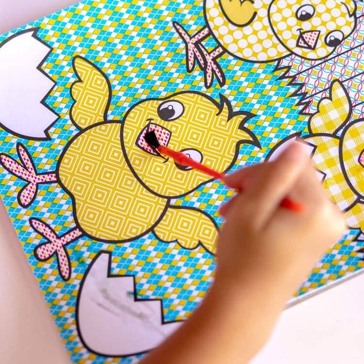 Melissa & Doug - My First Paint With Water Kids' Art Pad With Paintbrush - Cheerleaders Flowers Fairies And More