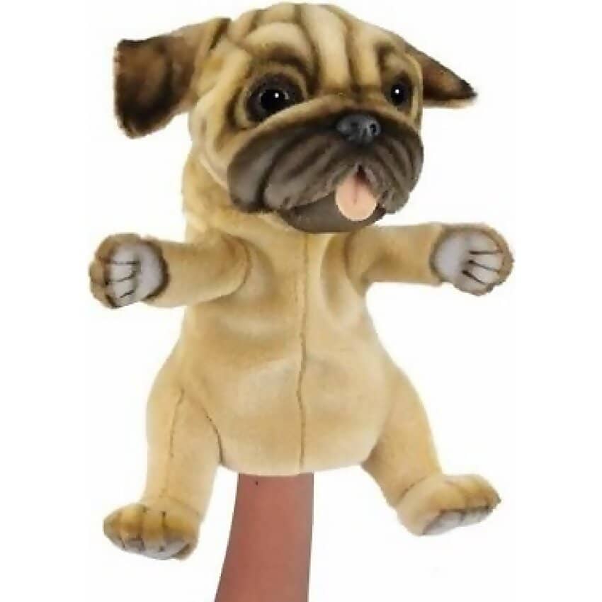 Hansa - Pug Dog Puppet 28cm Plush