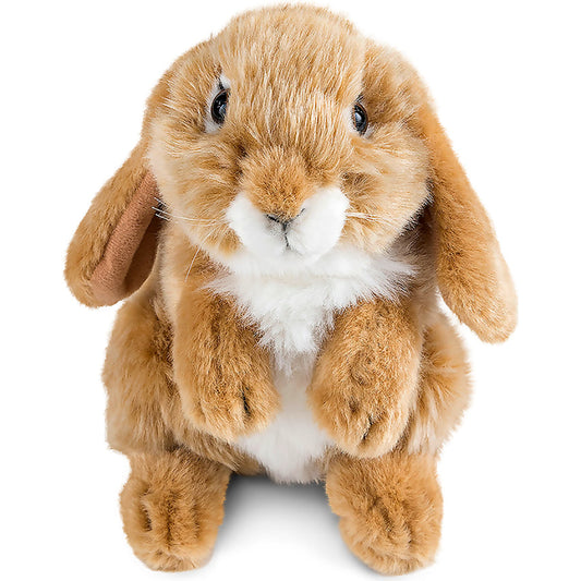 Living Nature - Brown Sitting Lop Eared Rabbit 18cm Plush