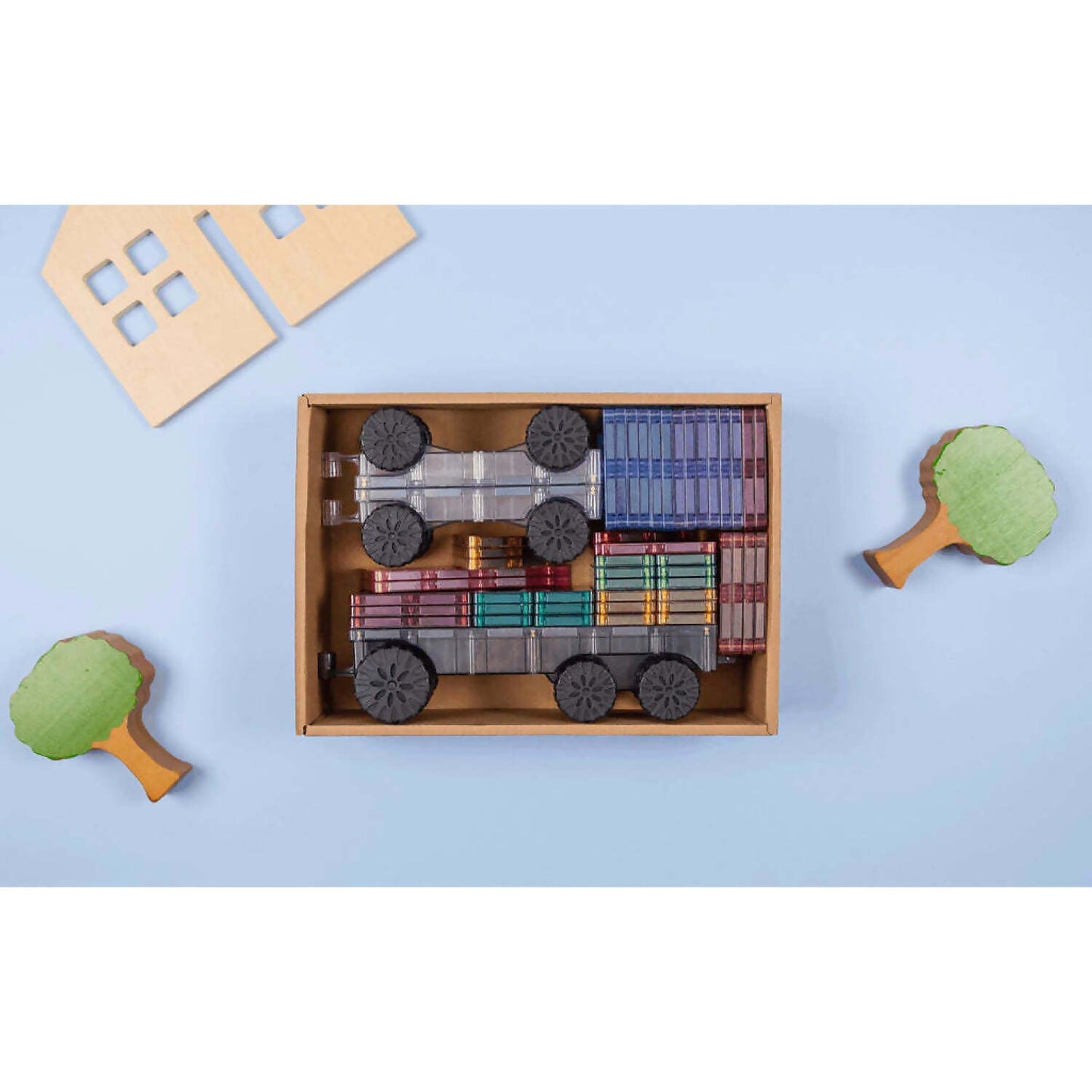 Connetix - Magnetic Tiles Pastel Transport Pack 50pc