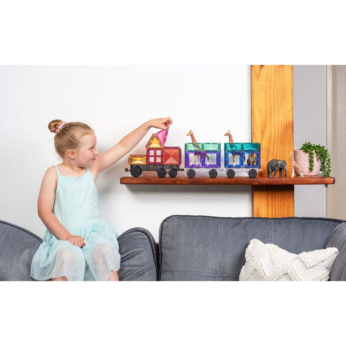 Connetix - Magnetic Tiles Pastel Transport Pack 50pc