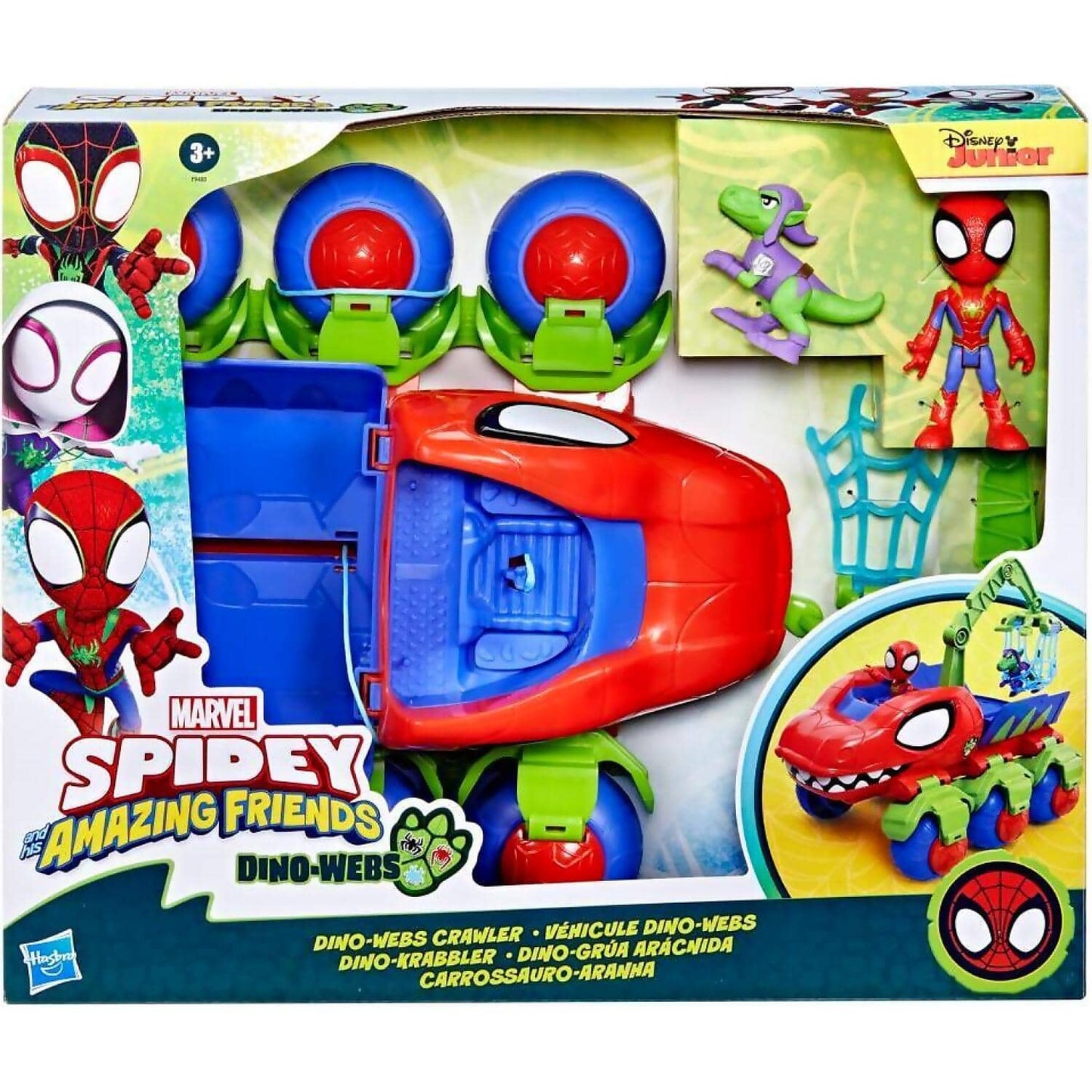 Marvel - Spidey And His Amazing Friends Dino-webs Crawler Vehicle - Hasbro