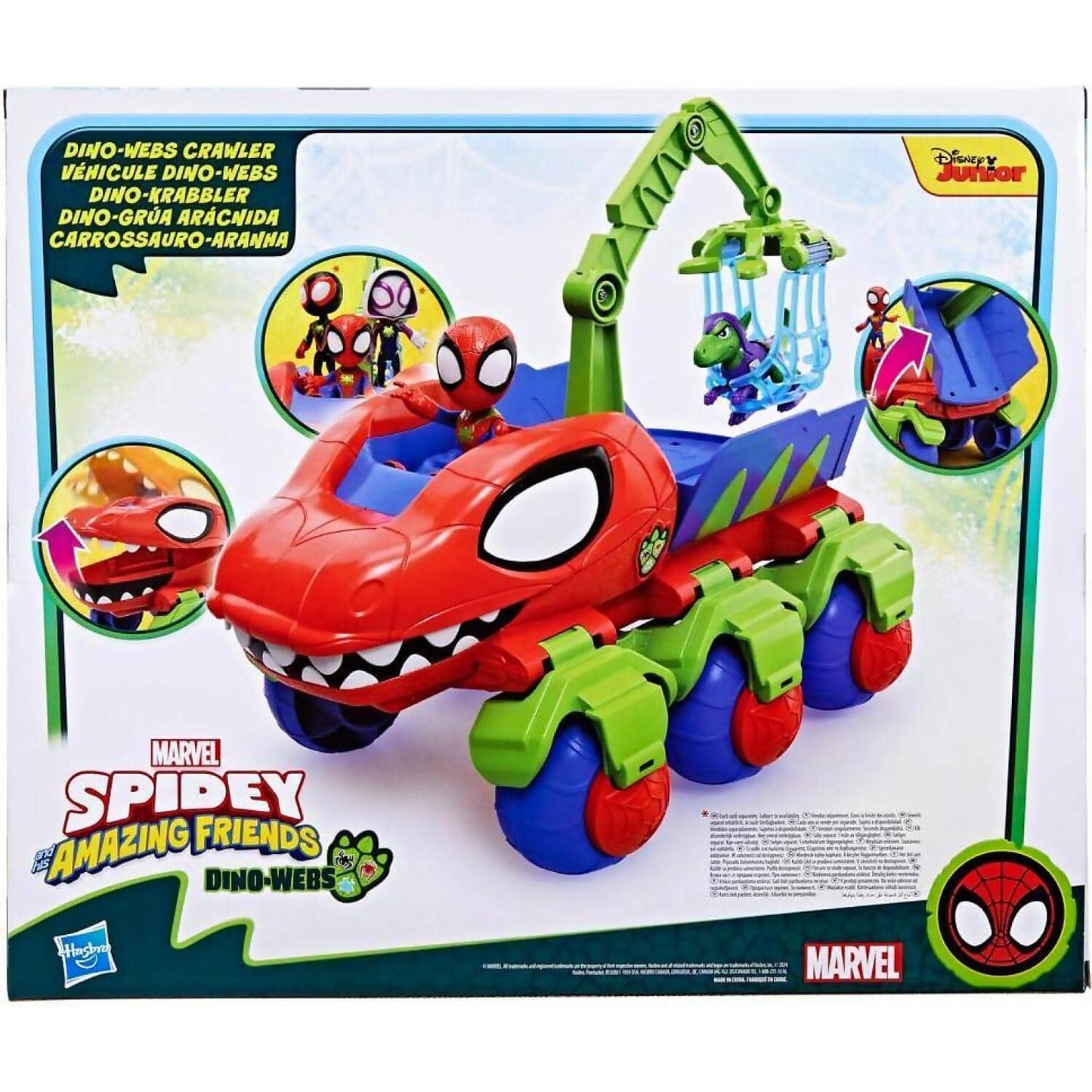 Marvel - Spidey And His Amazing Friends Dino-webs Crawler Vehicle - Hasbro