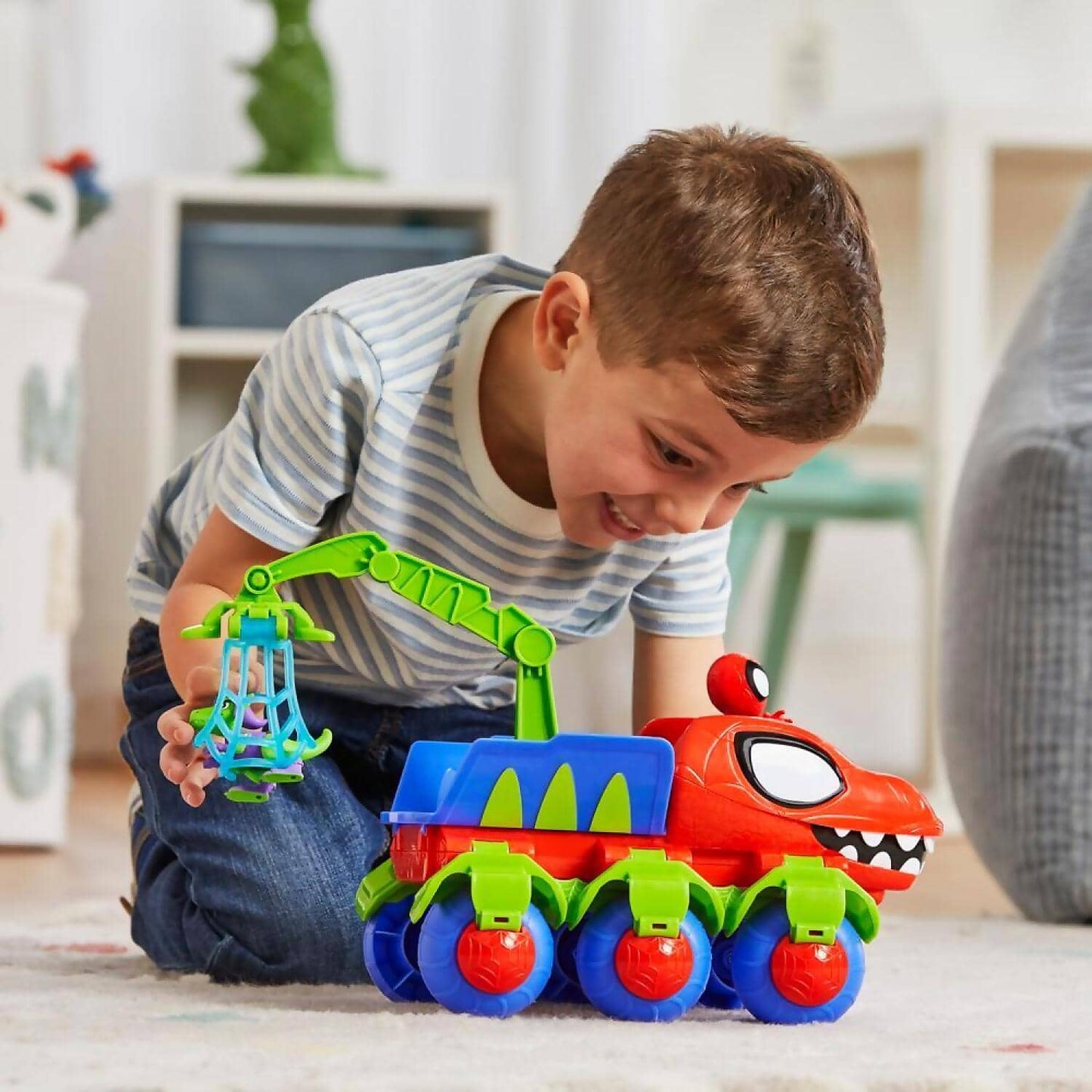 Marvel - Spidey And His Amazing Friends Dino-webs Crawler Vehicle - Hasbro