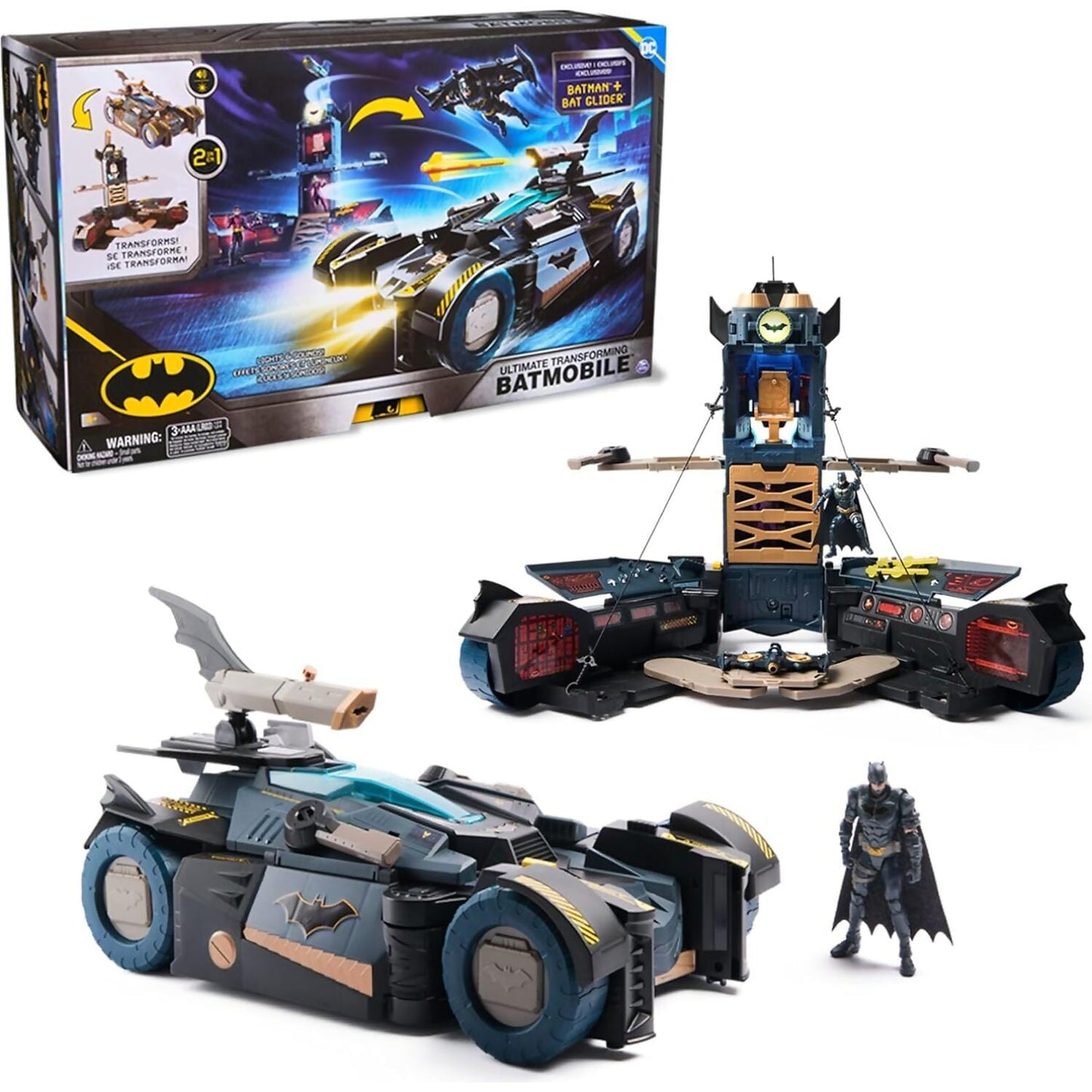 DC Comics - Ultimate Transforming Batmobile Playset