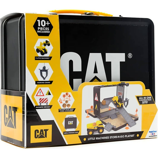 CAT - Little Machines Store N Go Playset With 3 Vehicles