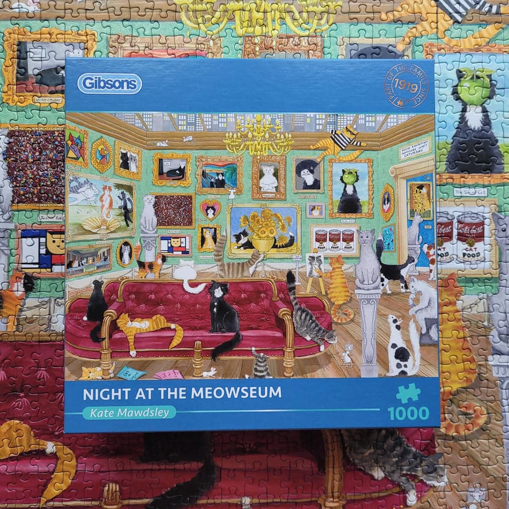 Gibsons - Night At The Meowseum - Jigsaw Puzzle 1000 Pieces