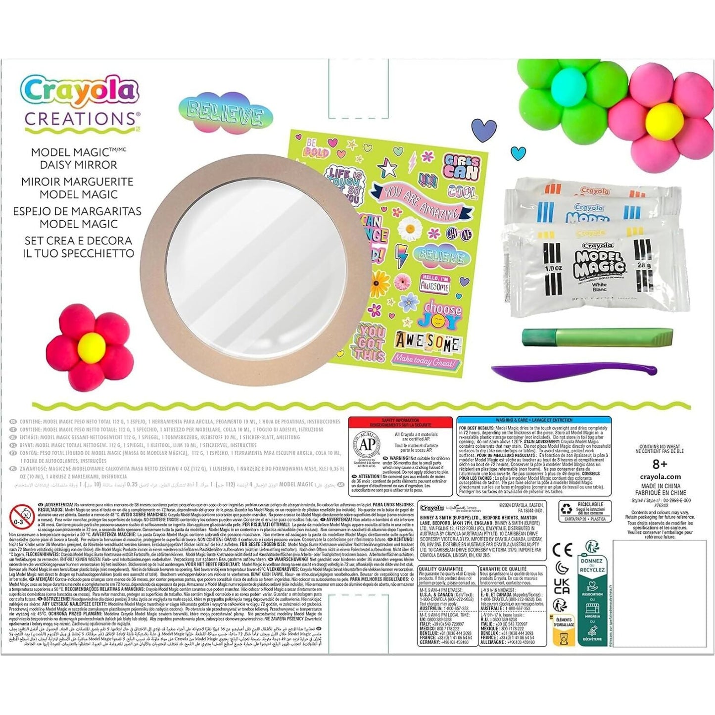 Crayola - Creations Model Magic Daisy Mirror Craft Kit