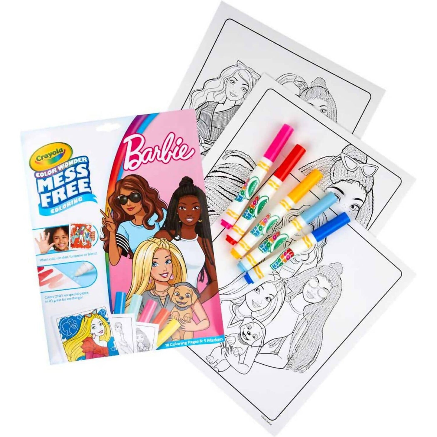 Crayola - Color Wonder Mess Free Barbie Coloring Pages & Markers
