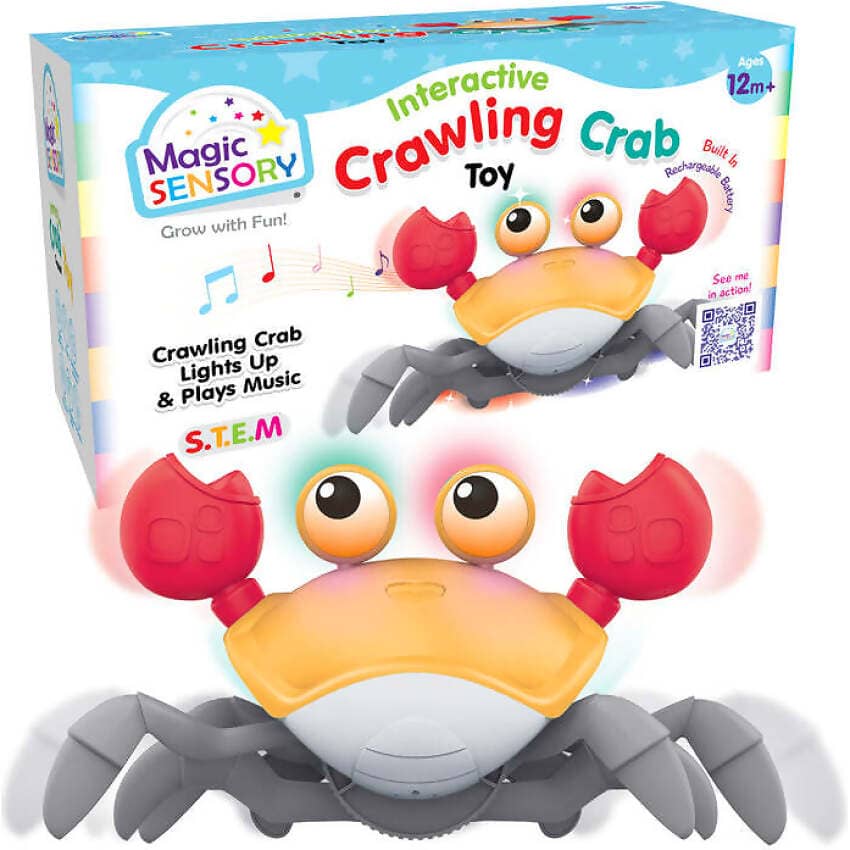 Magic Sensory - Orange Interactive Crawling Crab