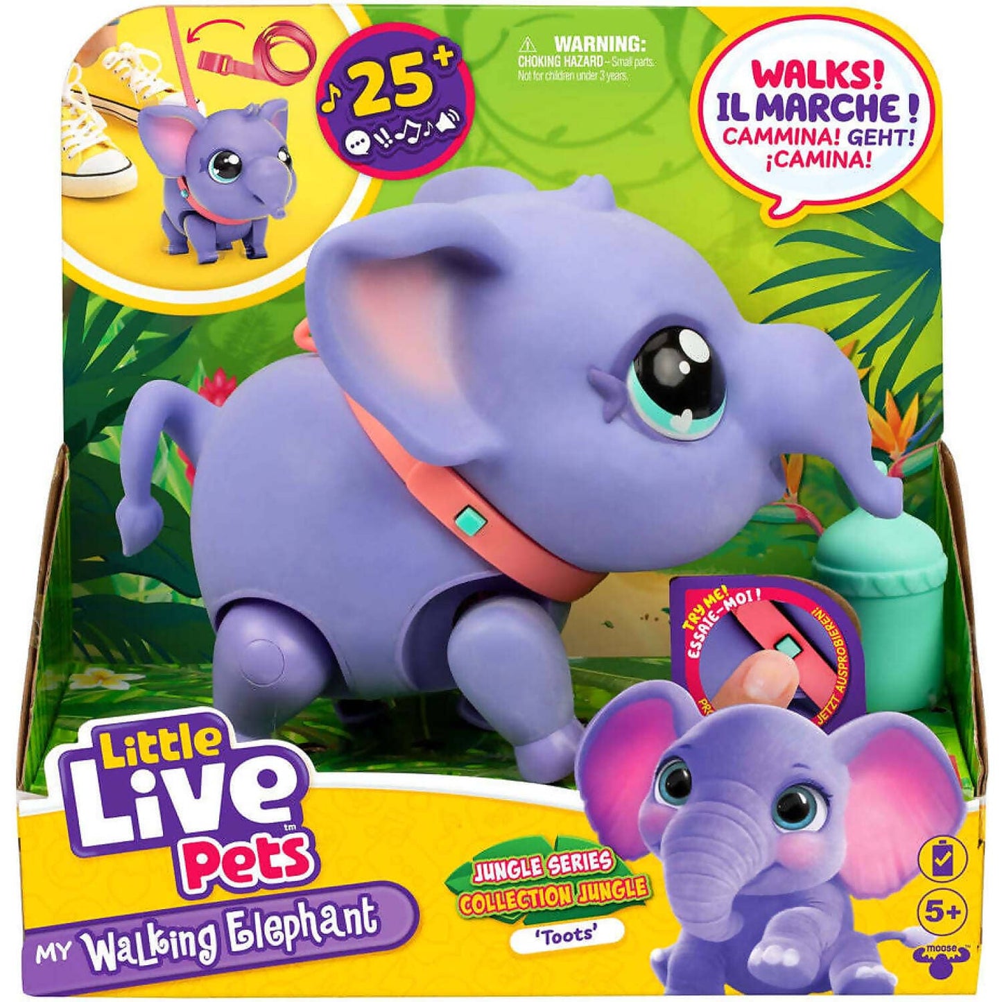 Little Live Pets - Pets My Walking Elephant Jungle Series Toots