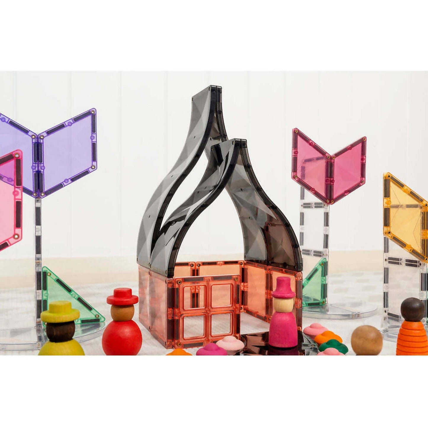 Connetix - Magnetic Tiles 16 Piece Ramps & Intersections Pack