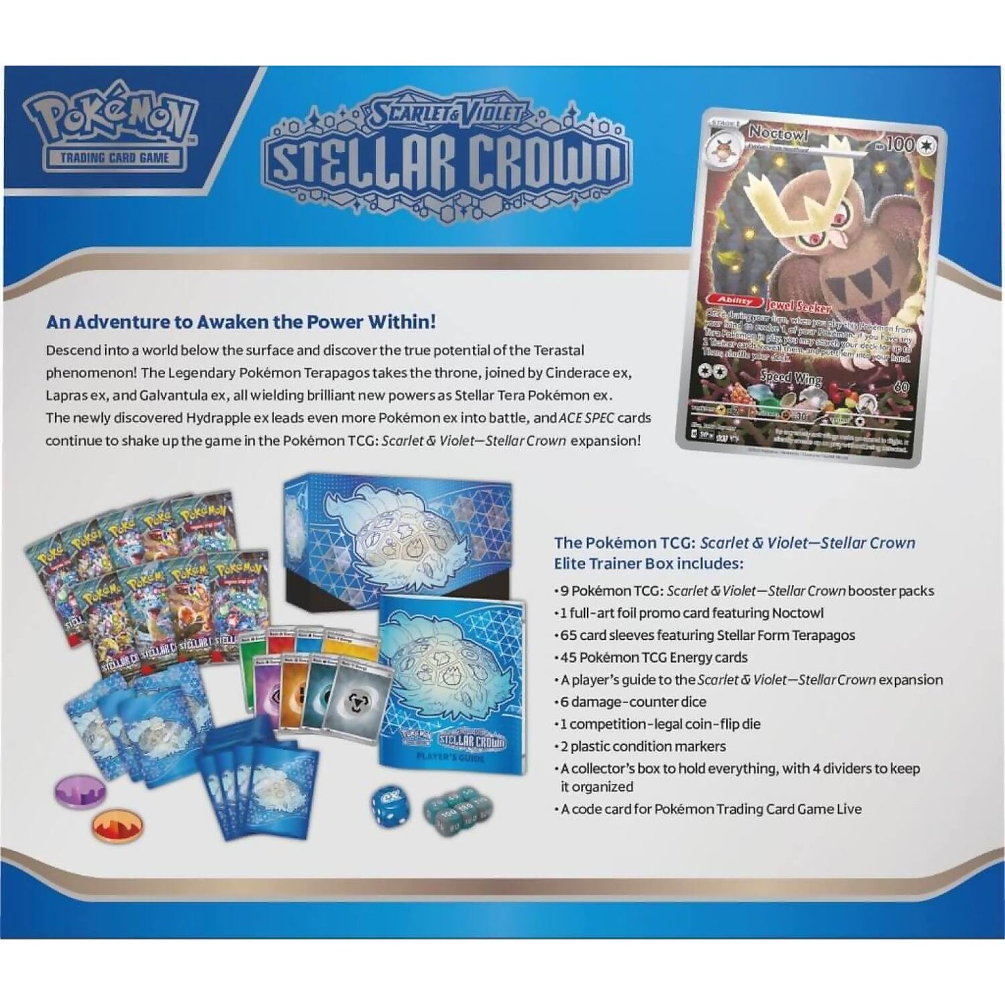 Pokemon - Tcg Scarlet & Violet 7 Stellar Crown Elite Trainer Box