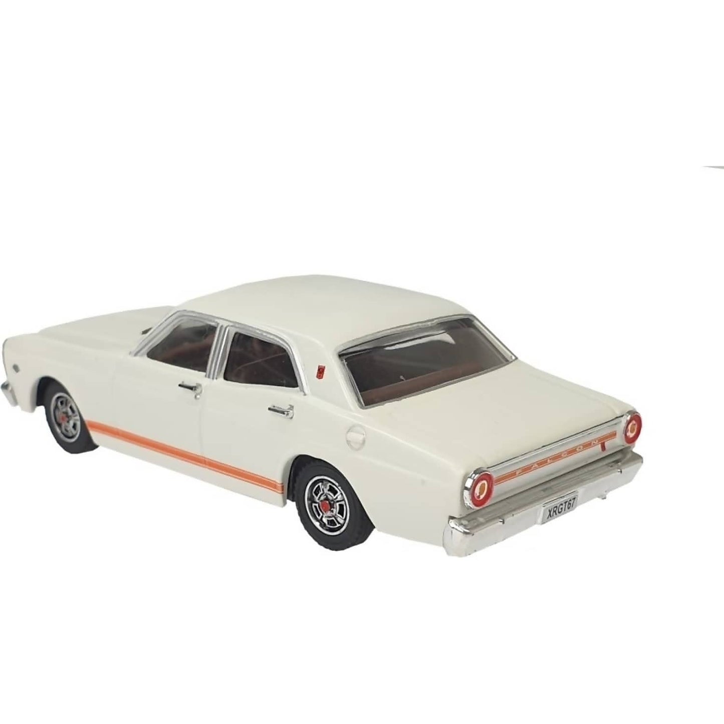 DDA Collectibles 1:43 Scale - Avis White 1967 Ford Falcon XR GT - Diecast Model