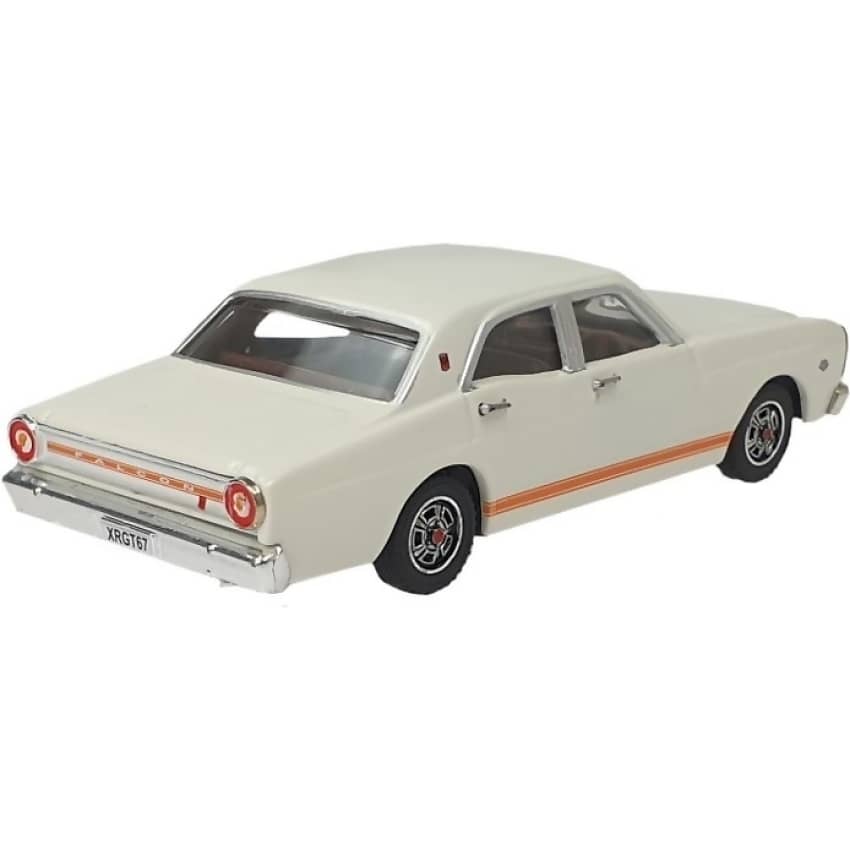 DDA Collectibles 1:43 Scale - Avis White 1967 Ford Falcon XR GT - Diecast Model