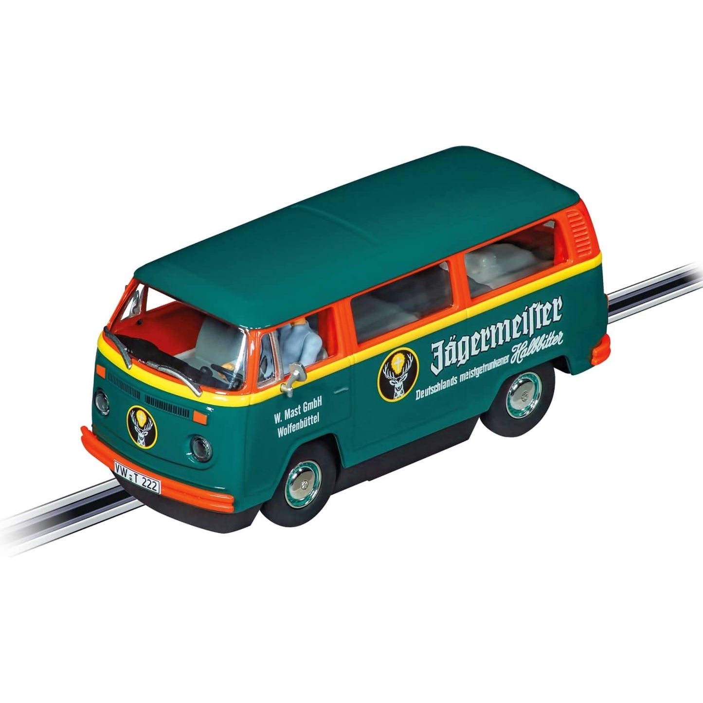 Carrera Evolution 1:32 - VW BUS T2b Jagermeister - Slot Car Also Suits Scalextric