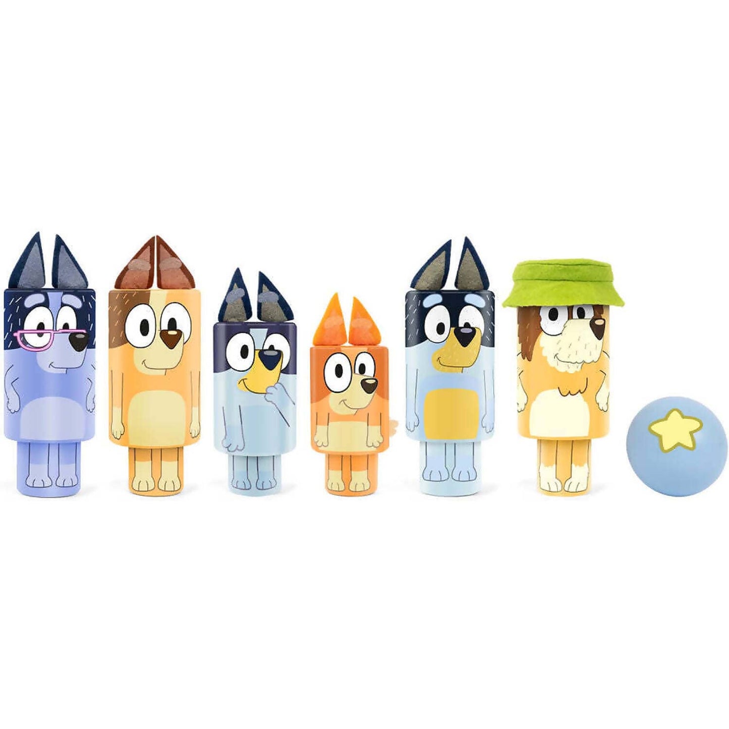Bluey - Wooden Character Skittles - Jasnor