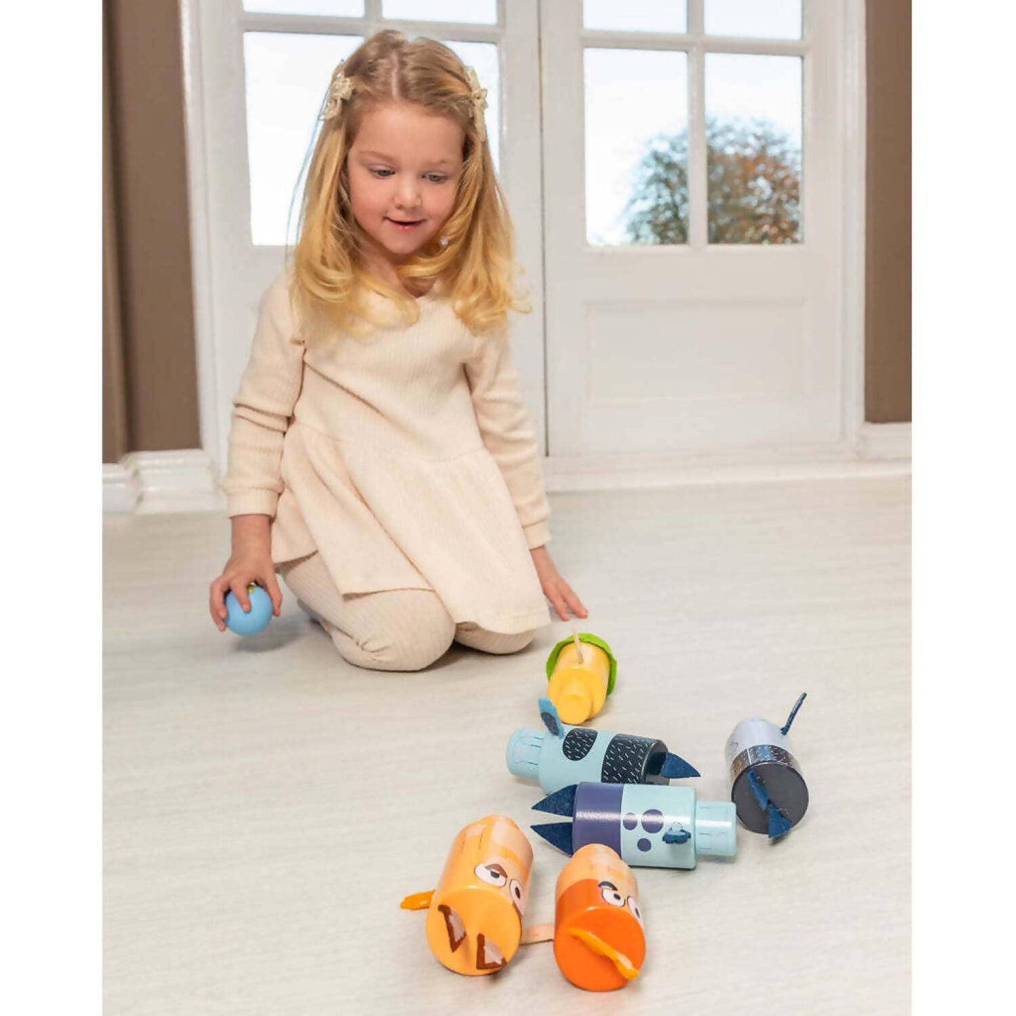 Bluey - Wooden Character Skittles - Jasnor