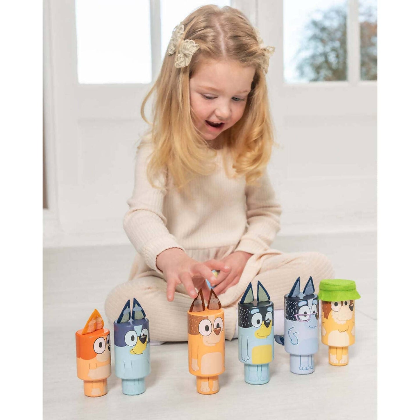 Bluey - Wooden Character Skittles - Jasnor