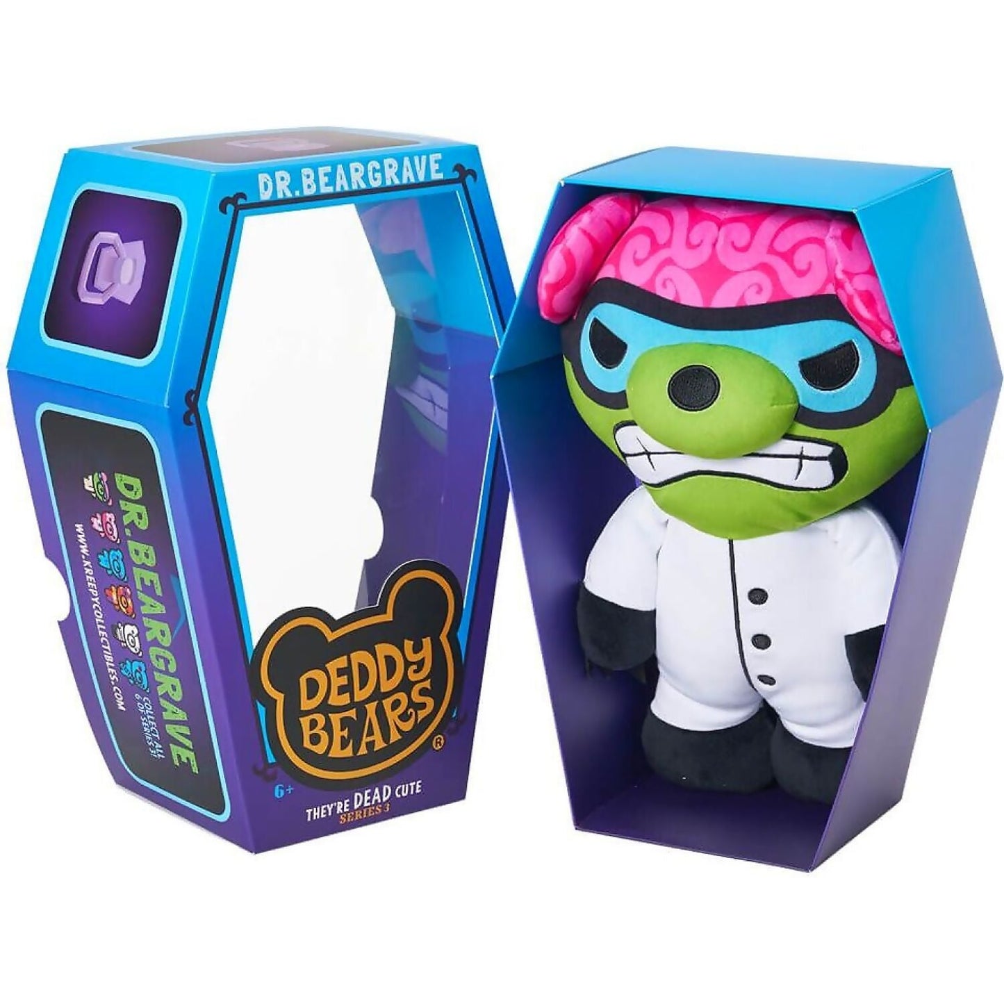 Deddy Bears - Dr. Beargrave Series 3 Plush In Large Coffin - Jasnor
