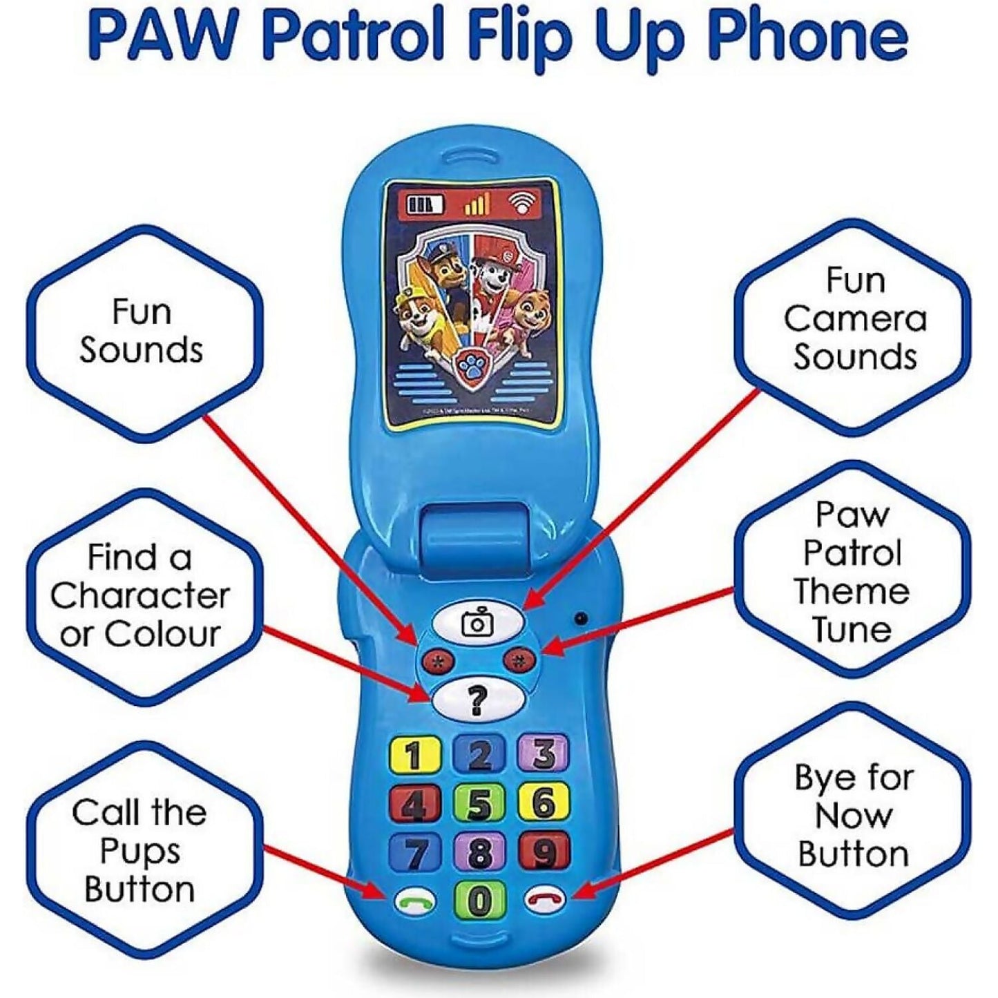 Paw Patrol - Flip Up Phone - Jasnor