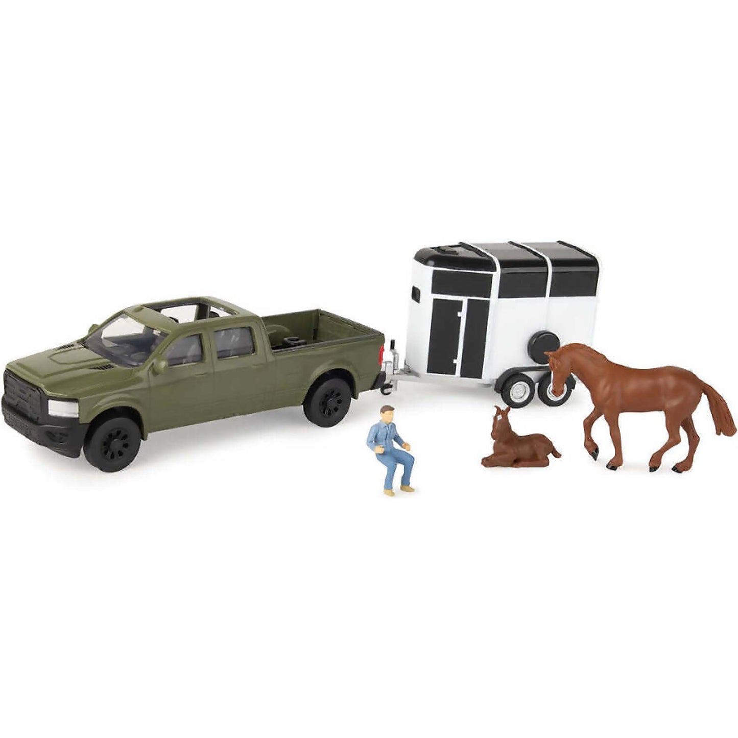 Tomy - ERTL 1:32 Pickup & Livestock Trailer Set
