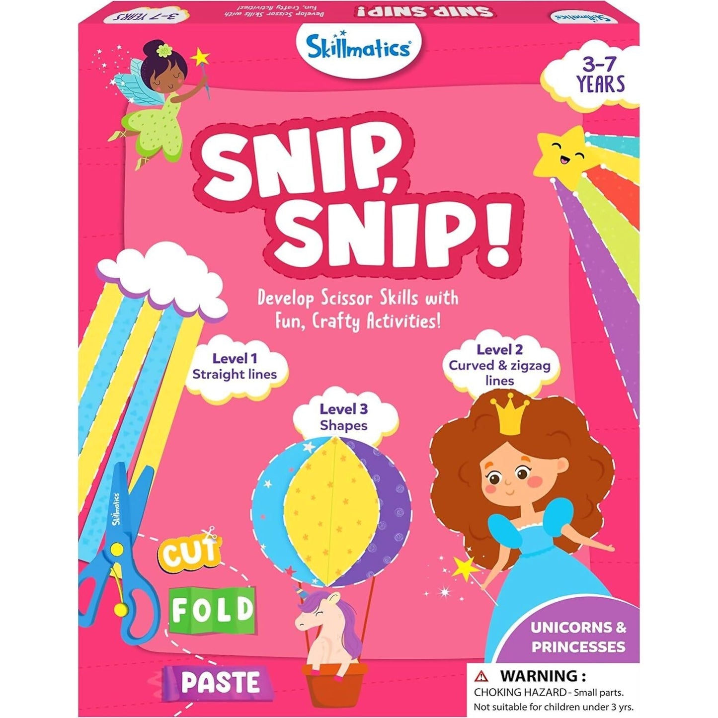 Skillmatics - Snip Snip! Unicorn & Princesses Art & Craft Activity Kit