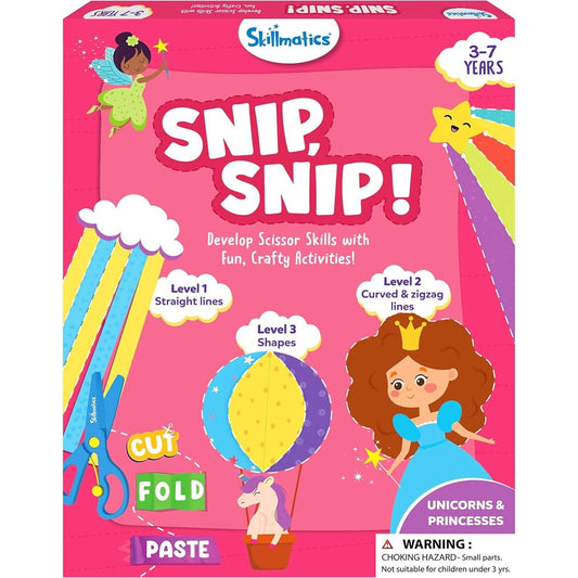 Skillmatics - Snip Snip! Unicorn & Princesses Art & Craft Activity Kit