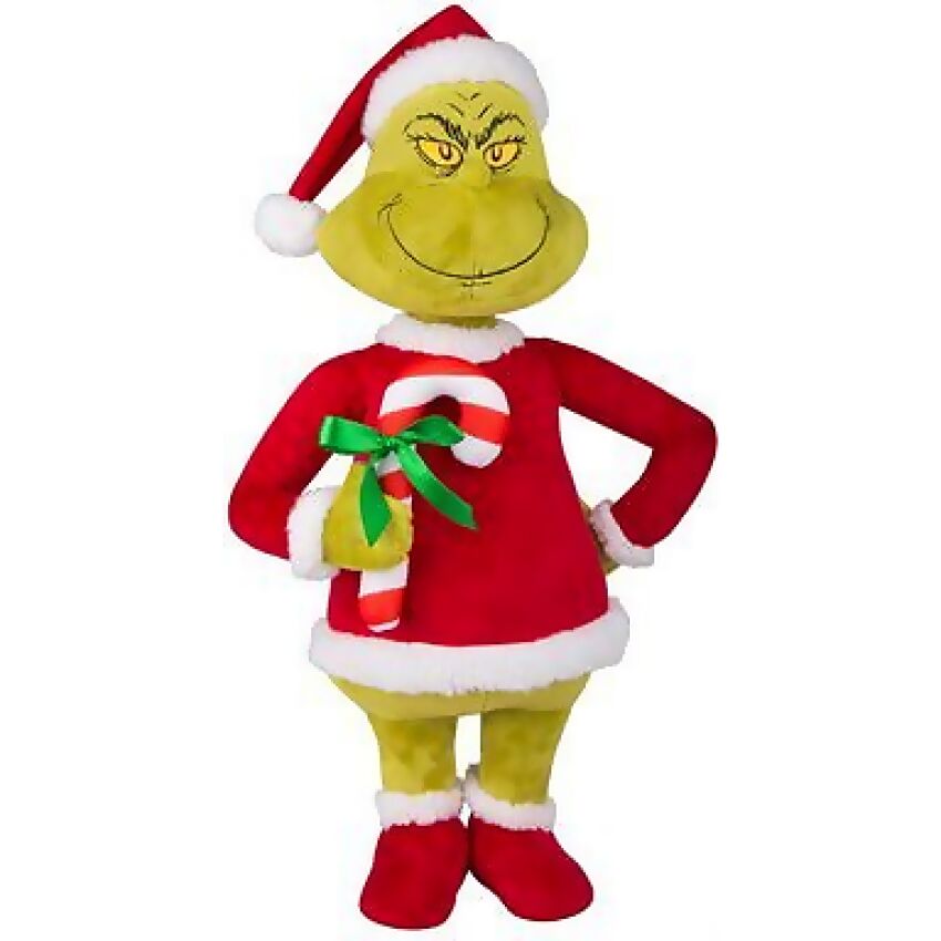 Cotton Candy - Xmas Dr. Seuss The Grinch With Candy Holiday Greeter Plush 55cm