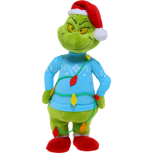 Cotton Candy - Xmas Dr. Seuss Grinch Side Stepper Blue Sweater - Plush