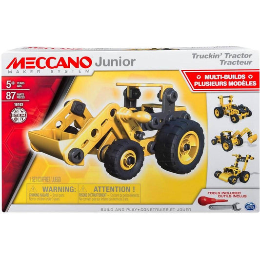 Meccano Junior - Build 4-in-1 Truckin' Tractor Model Building Kit