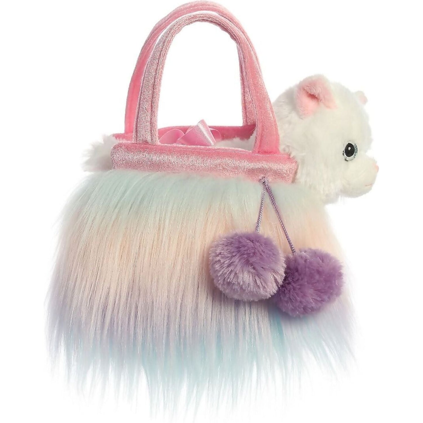 Cotton Candy - Fancy Pals Bag With Fluffy Cat
