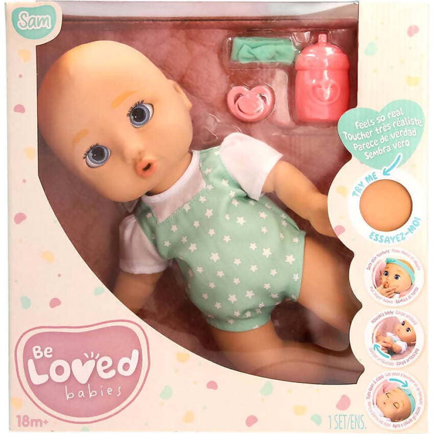Be Loved Babies - Sam 38cm Lifelike Doll Soft Skin