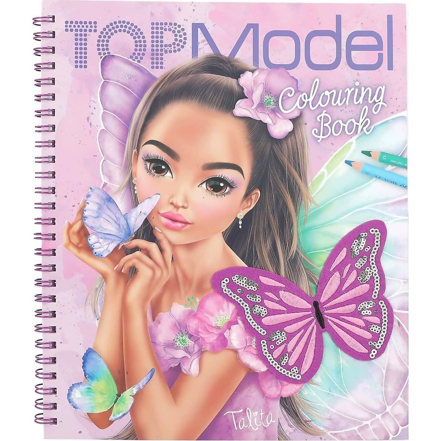Topmodel - Colouring Book With Sequins Fairy Love
