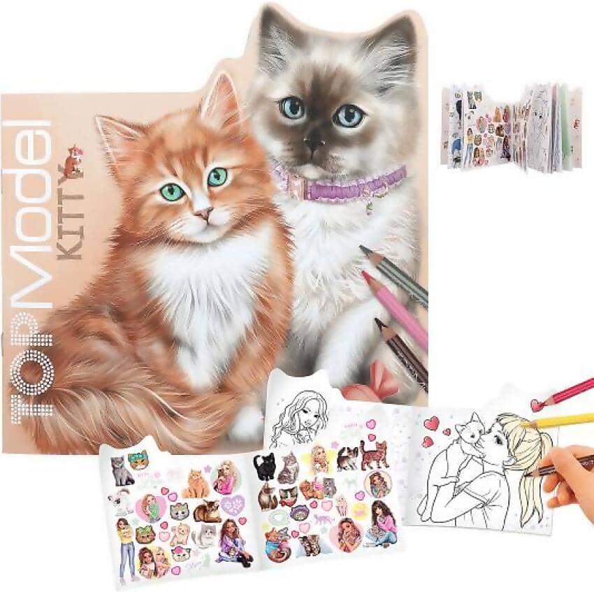 Topmodel - Colouring Book Kitty