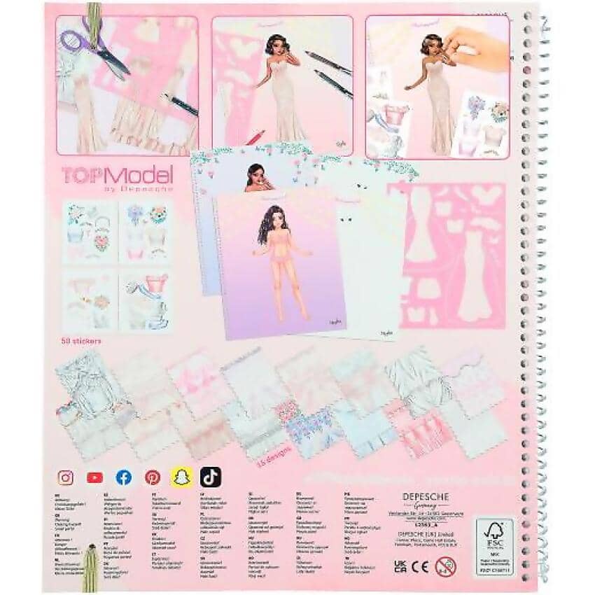 Topmodel - Create Your Wedding Special Colouring Book