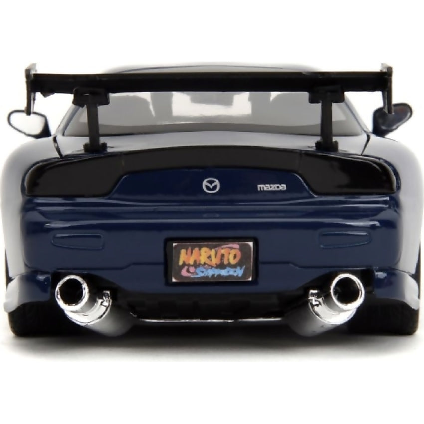 Jada Toys - 1993 Mazda RX-7 V2 with Naruto Shippuden Artwork & Kakashi Hatake Figure 1:24 Scale Diecast Vehicle & Figure Set