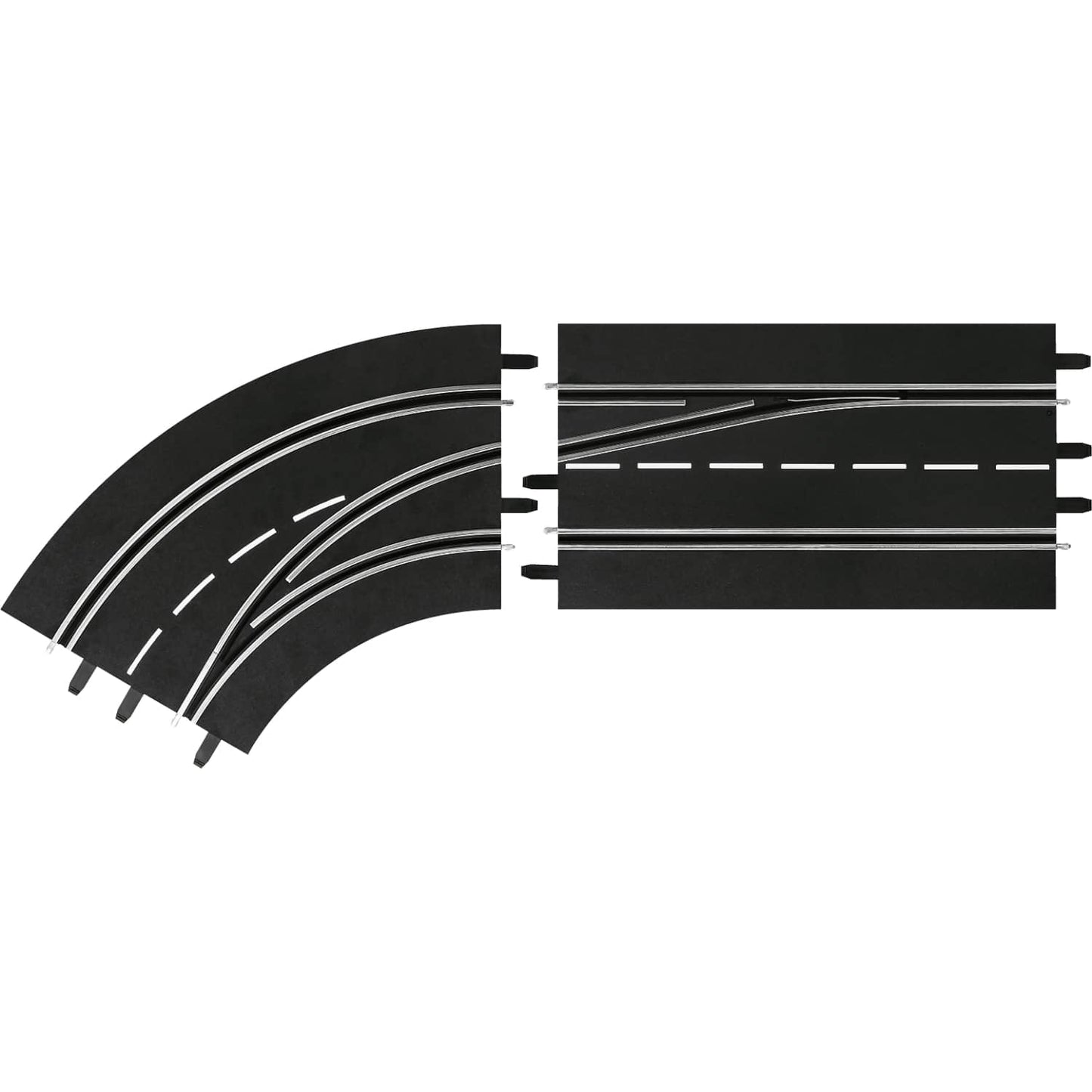 Carrera Digital 1:32 Accessories - Lane Change Curve left out to in - Slot Car Track Accessories Also Suits 1:24