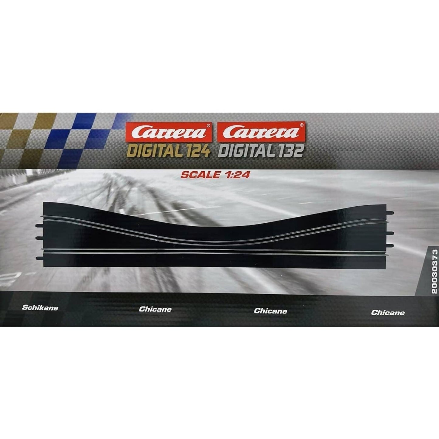 Carrera Digital 1:32 Accessories - Chicane Set with 3 x Track Pieces - Slot Car Track Accessories Also Suits 1:24