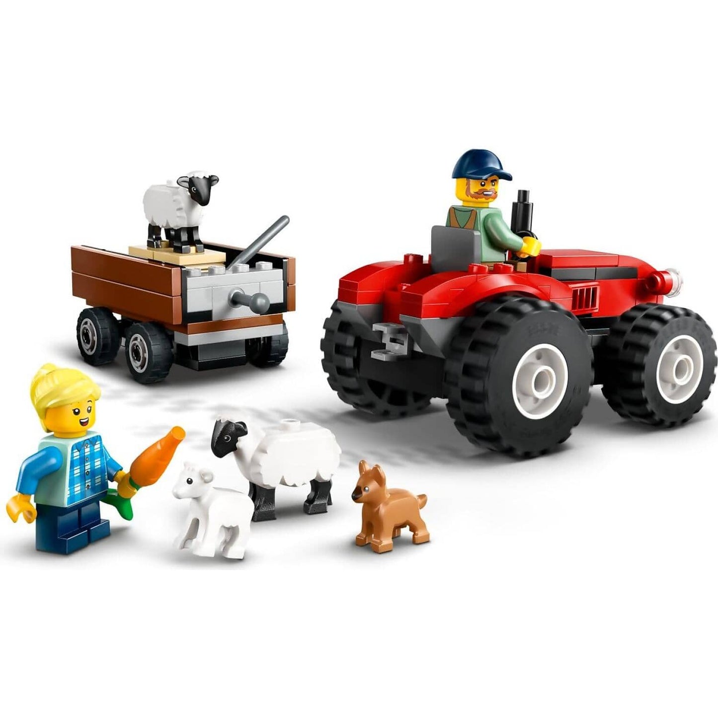 LEGO 60461 Red Farm Tractor With Trailer & Sheep - City 4+