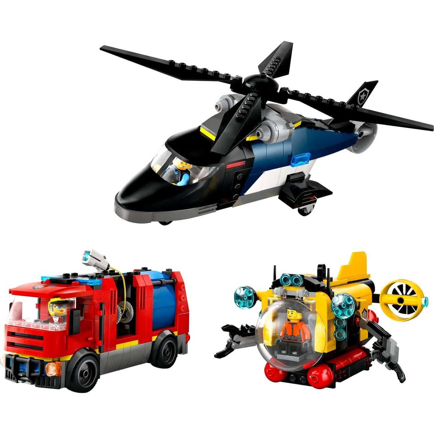 LEGO 60462 Helicopter Fire Truck & Submarine Remix - City