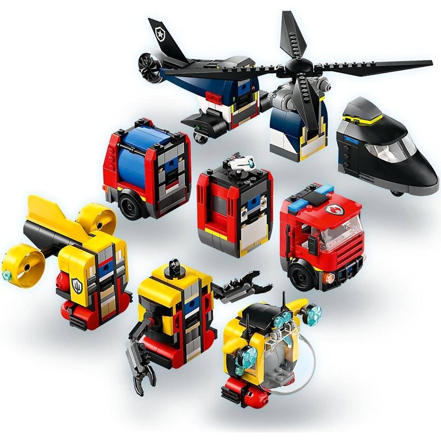 LEGO 60462 Helicopter Fire Truck & Submarine Remix - City