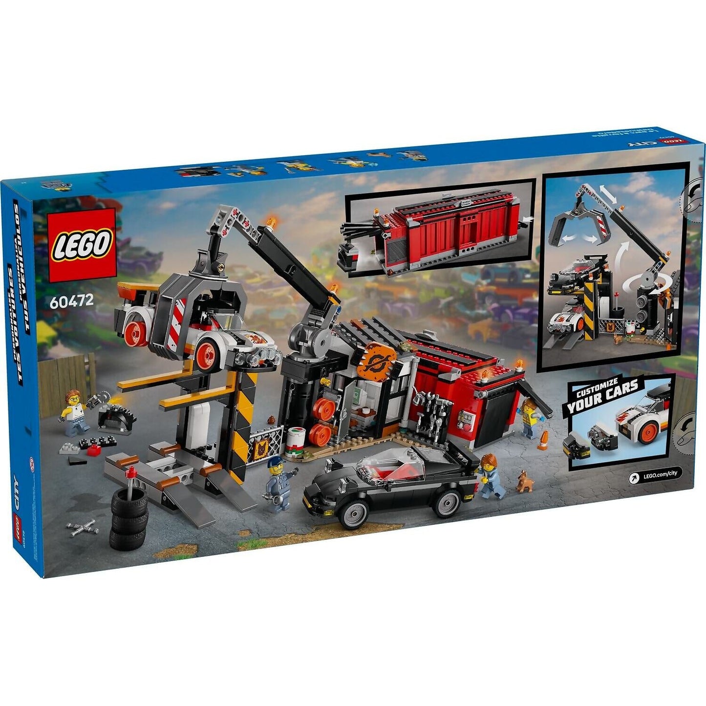 LEGO 60472 Scrapyard With Cars - City