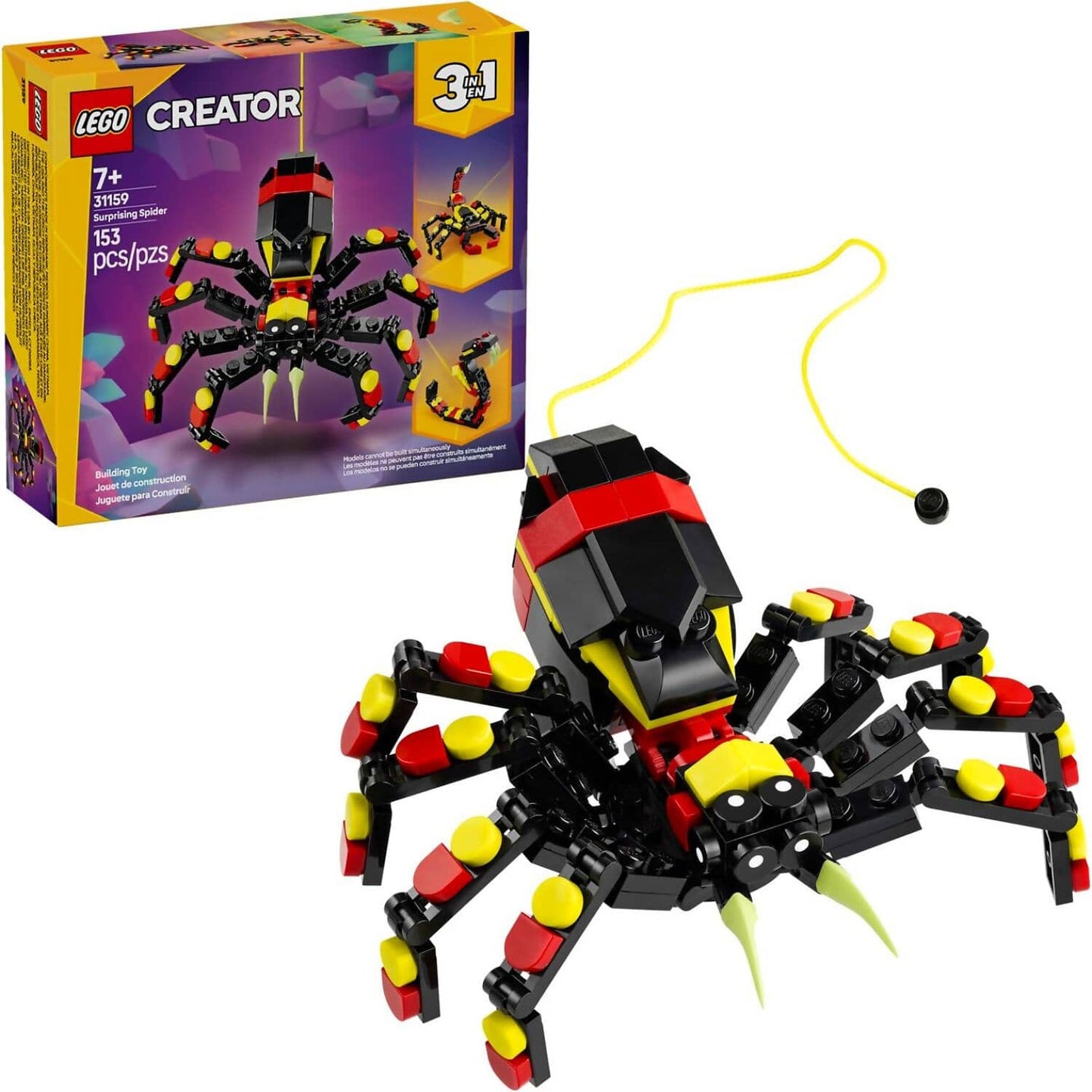 LEGO 31159 Wild Animal: Surprising Spider - LEGO Creator 3-in-1