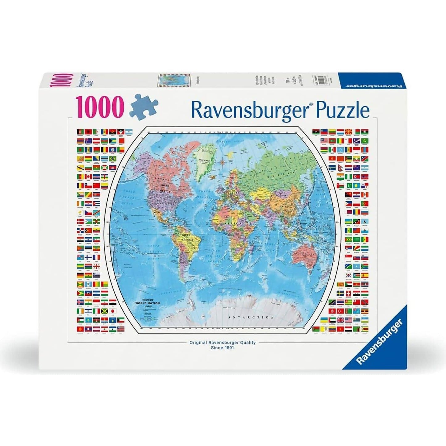 Ravensburger - Political World Map Jigsaw Puzzle 1000 Pieces