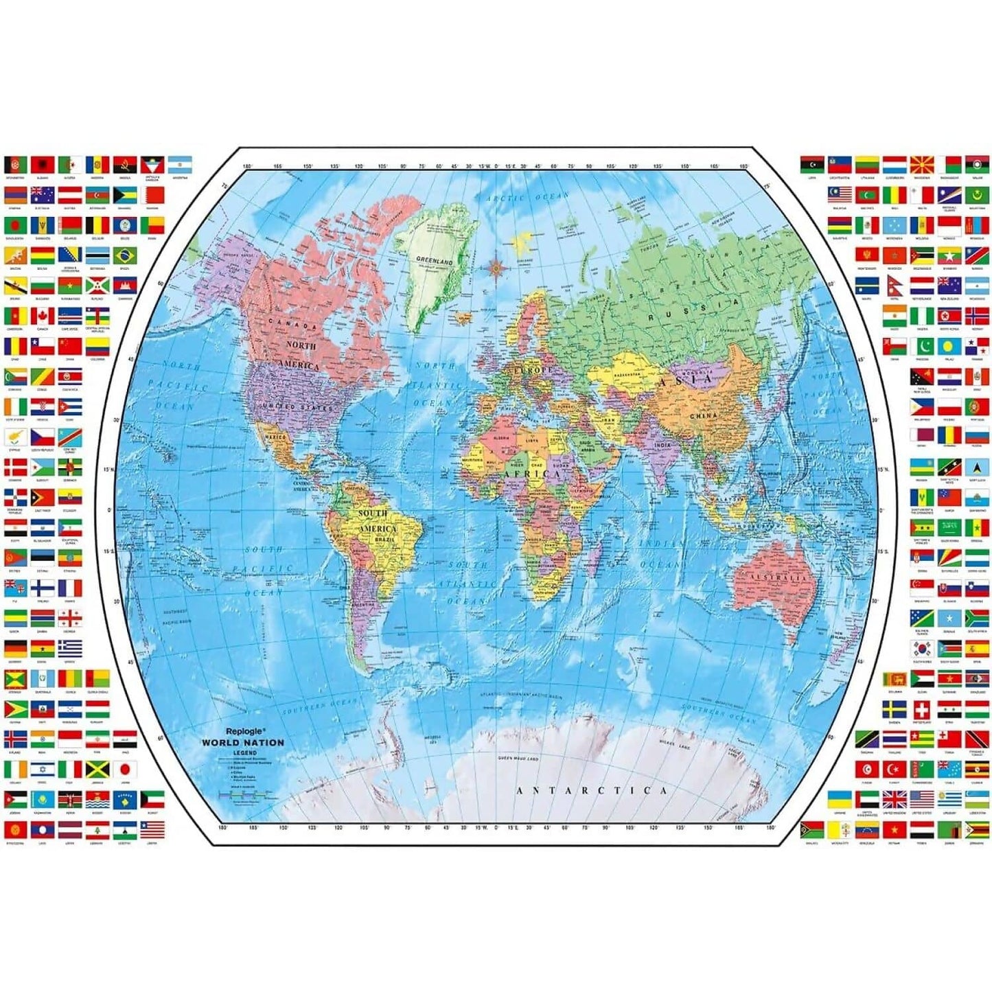 Ravensburger - Political World Map Jigsaw Puzzle 1000 Pieces
