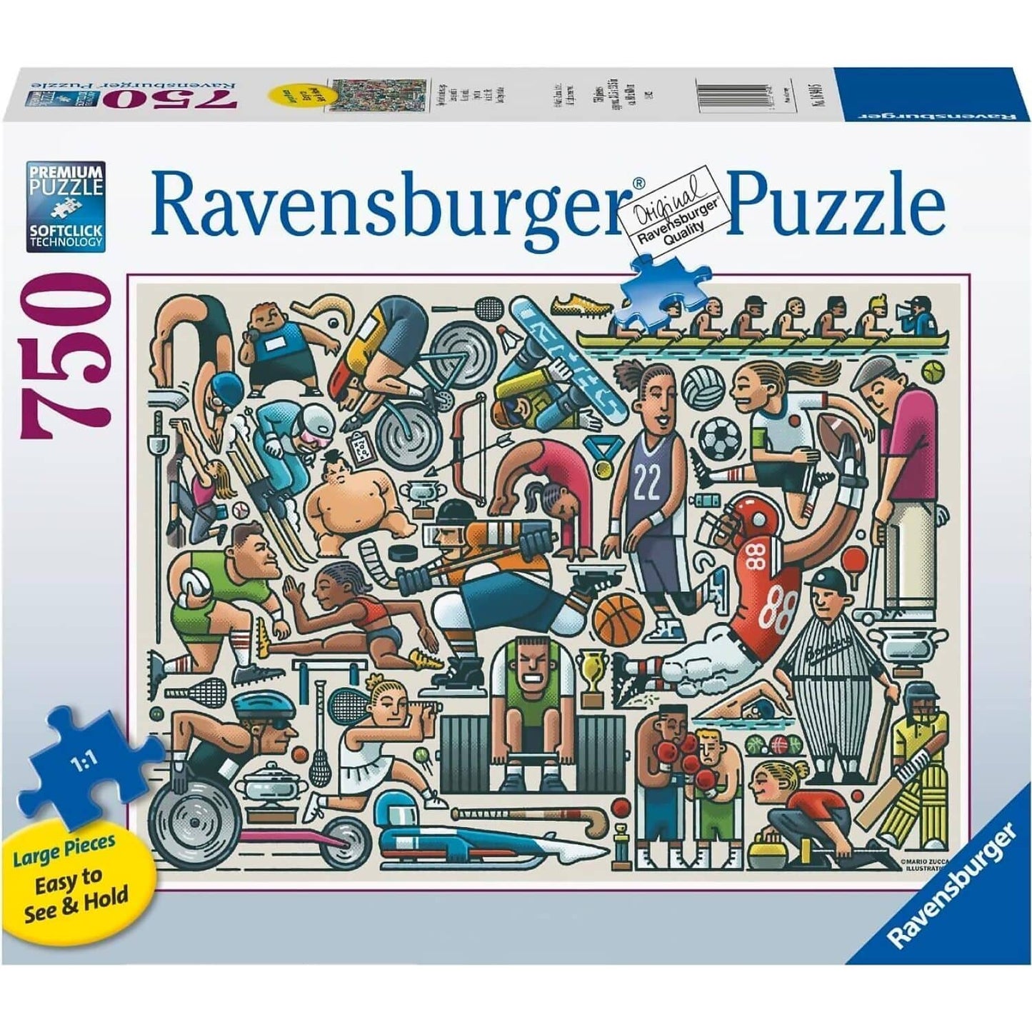 Ravensburger - Athletic Fit Jigsaw Puzzle Large Pieces 750pc